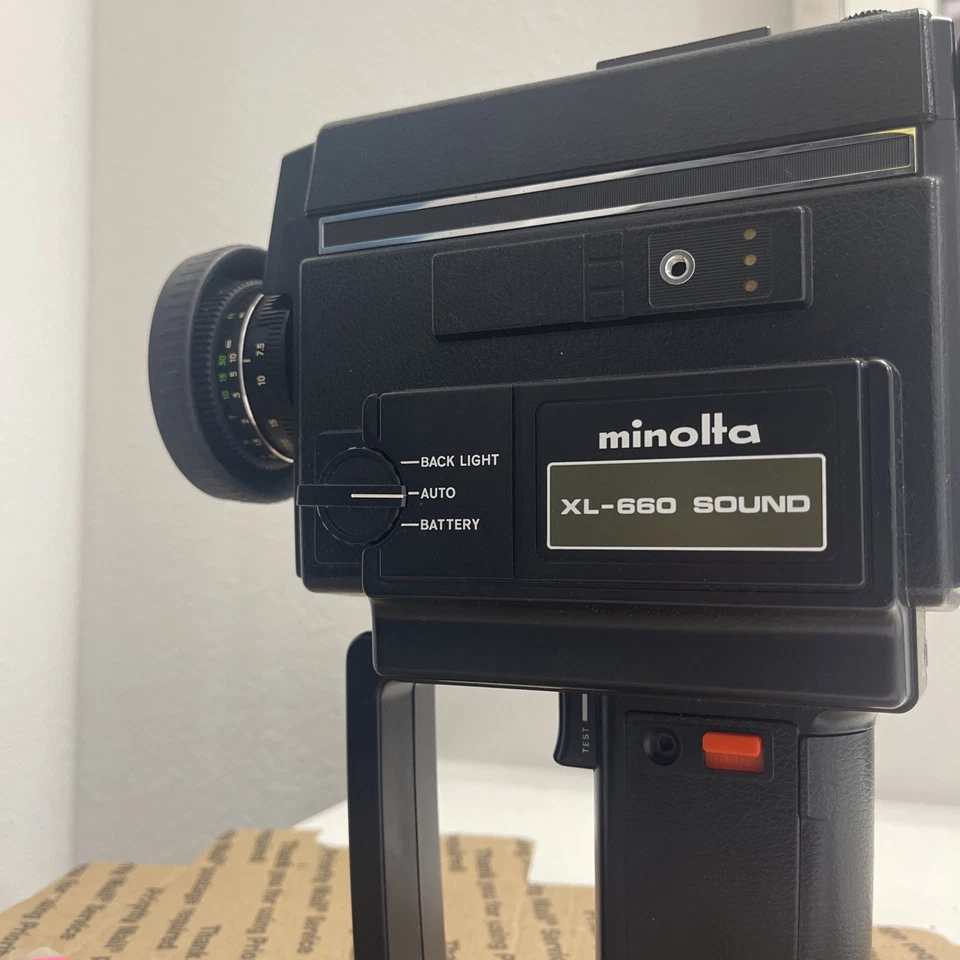 Cámara de película Minolta XL-660 Sound Super 8 8 mm - no probada como está Foto 2 de 4