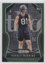 2019 Panini Prizm Rookies Green Prizm Kahale Warring #394 zu9