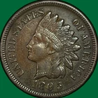 1895 Indian Head Cent Choice Extremely Fine XF+ Coin #42823