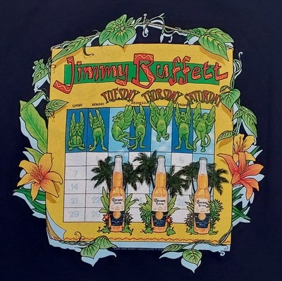 Vintage Jimmy Buffet 2001 Tour Mens SS T-shirt XL New no Tags AAA Band Tee