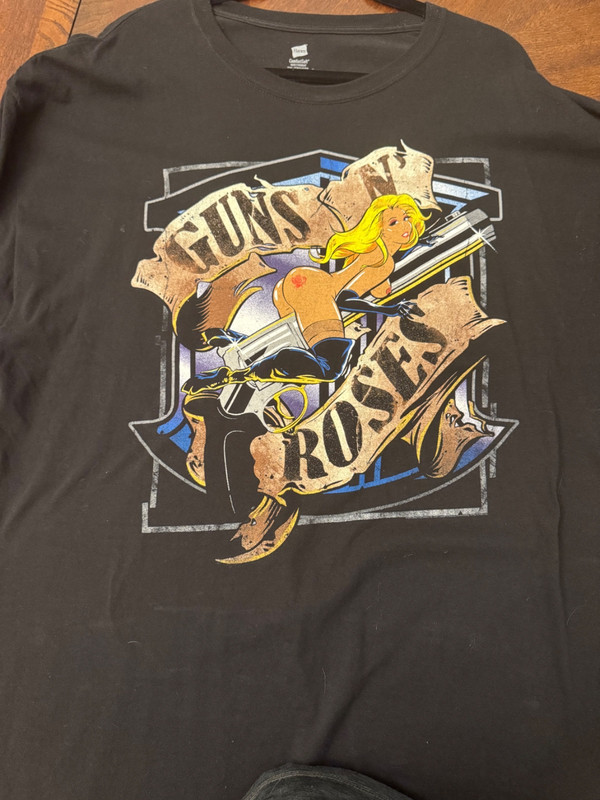 Guns N Roses 2012 Tour T Shirt Black Band Tee Size XXL Pre-Owned