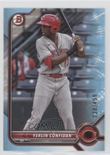 2022 Bowman Draft Sky Blue 338/499 Yerlin Confidan #BD-199 0u46