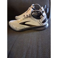 Brooks Levitate 4 Womens 8.5 Running Shoes White Black Silver DNA AMP Sneakers