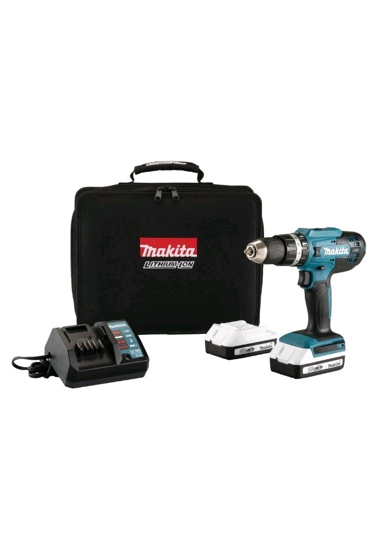 Drill Makita Dhp 454 Makita 18V Li-ion Brushed CordlessCombi Drill
