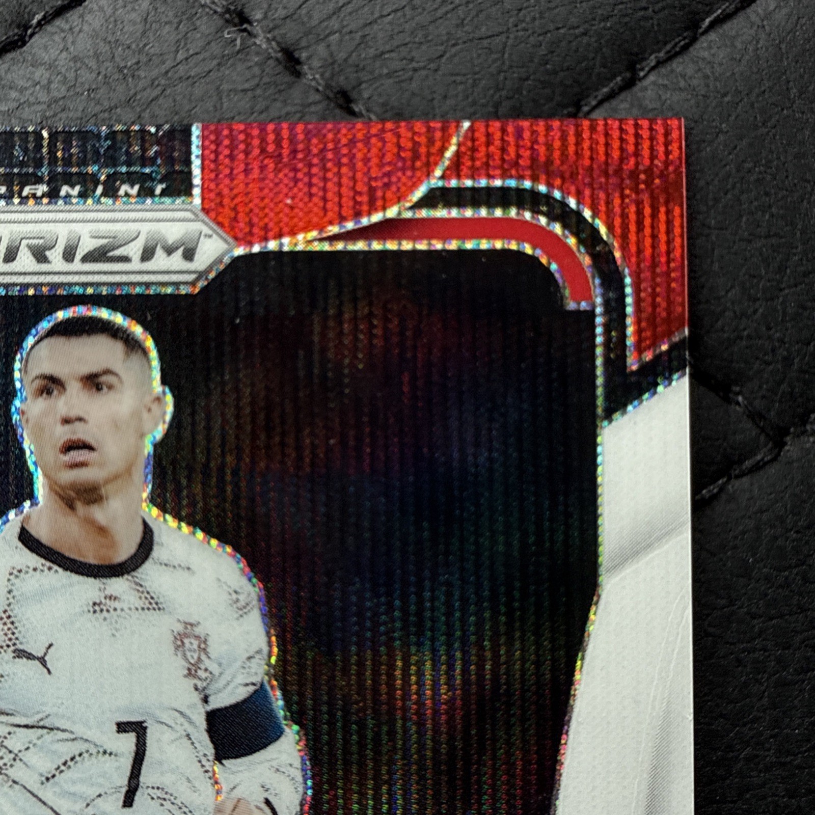Cristiano Ronaldo 2026 Panini Prizm FIFA World Cup #367 Red White & Blue SP view 3