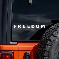 Charlie Kirk Freedom Decal Sticker Vinyl Car Truck Window Laptop Patriotic USA