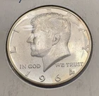 1964 90% Silver Proof JF Kennedy Half Dollar (BU) Brilliant Uncirculated 50 cent