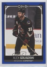 2021-22 O-Pee-Chee Blue Border Alex Goligoski #391 0c3