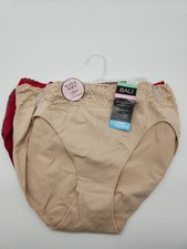 Bali Comfort Hi Cut Panty XL /8 NWT DFMLH3 3 Pack Panties B405