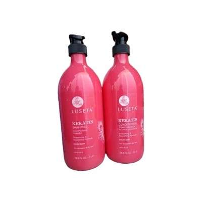 LUSETA KERATIN Conditioner + Shampoo glättend pflegend je 1 Liter 