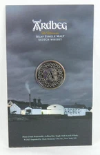 Ardbeg Islay Single Malt Scotch Whisky ~ LAPEL PIN ~ 1" Silver Metal NOC
