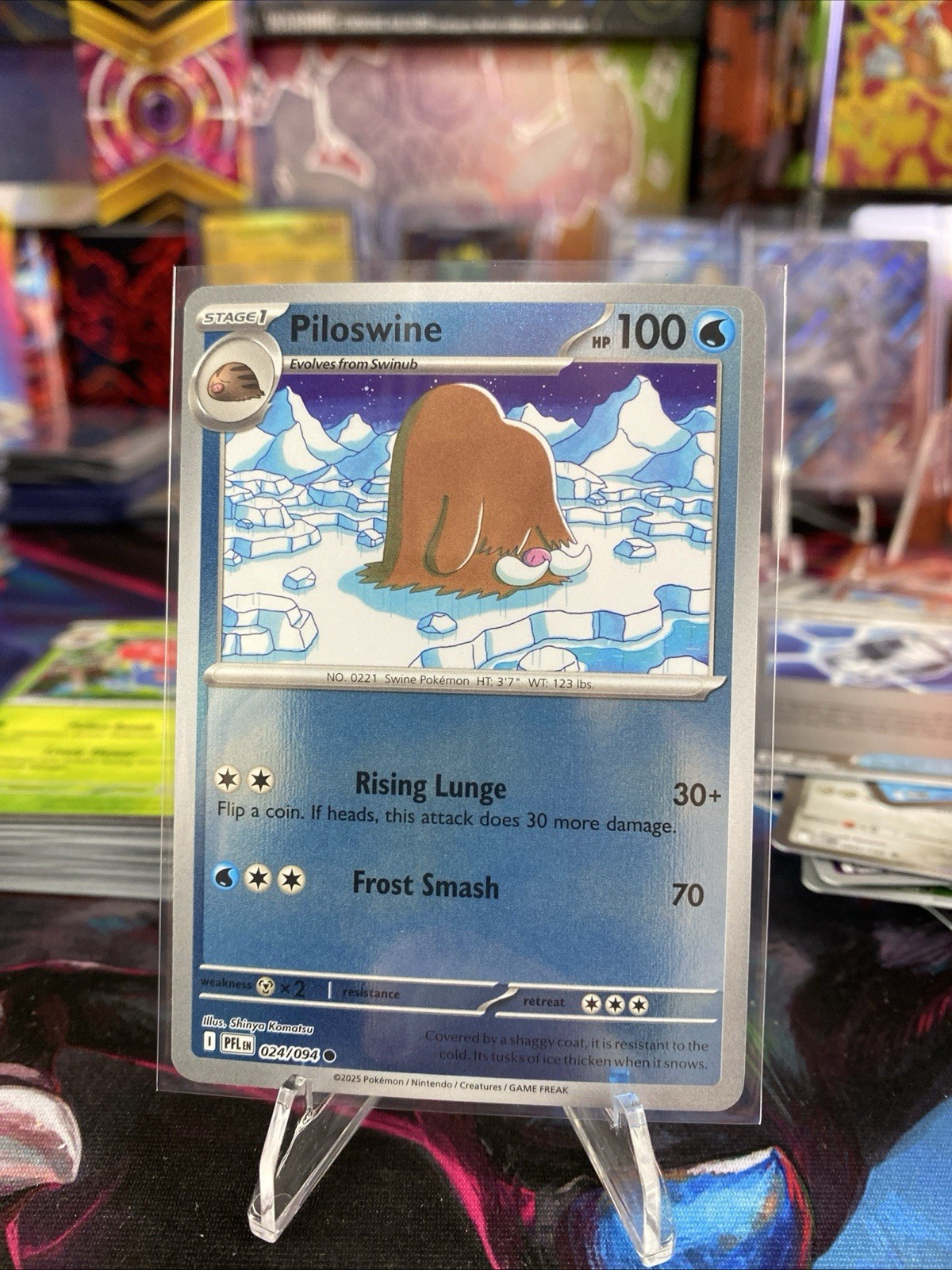 Pokemon ME02: Phantasmal Flames - Piloswine - Reverse Holo 024/094