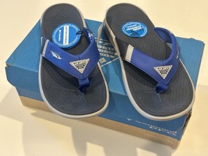 Columbia PFG Techsun III Sandal Men\'s Size 10 Grey/Blue Dual Strap BM4398-030 Columbia Mens Sandals | eBay main image 4