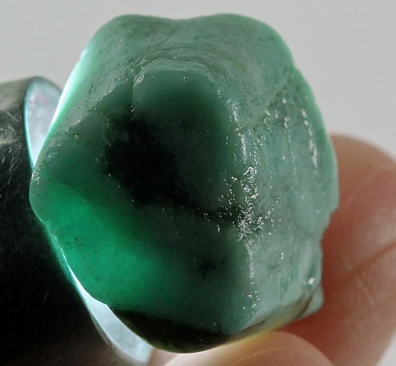 34Ct Natural Brazilian Green Emerald Crystal Facet Rough Specimen YMDa3279