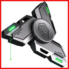 Elegant Glow-in-the-Dark Metal Fidget Spinner for Adults - Stress Relief Tool
