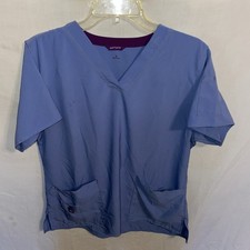 Carhartt Women  s Medical Scrubs Size Large Blue Occupational Clinic