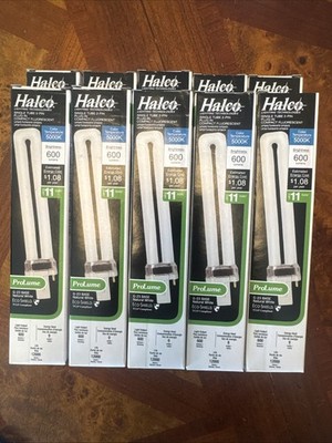 Halco #109118 Single Tube 2 Pin G-23 Base- 5000K, 600 Lumens (Case of 10)