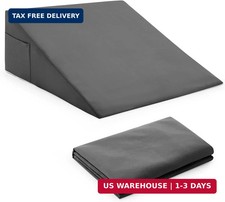 Dark Grey Bed Wedge Pillow Cover 26x25x7.5 Replacement Washable Cover