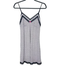 Victorias Secret Womens Babydoll Slip Dress Sz L Lace Coquette Y2K Ditsy Floral