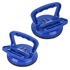 Glass Suction Cup Lifter Tool, Aluminum Handle, Blue, 2 Pack