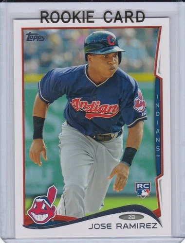 JOSE RAMIREZ ROOKIE CARD 2014 Topps #424 Baseball CLEVELAND GUARDIANS $$ MLB RC!