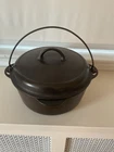 ANTIQUE GRISWOLD CAST IRON TITE TOP #8 PATENT 127 8 A,1,333,917 DUTCH OVEN W LID
