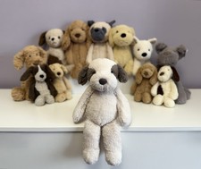 Jellycat Very Rare Retired Medium Snugglet Barnaby Pup, Exc Condition, Genuine