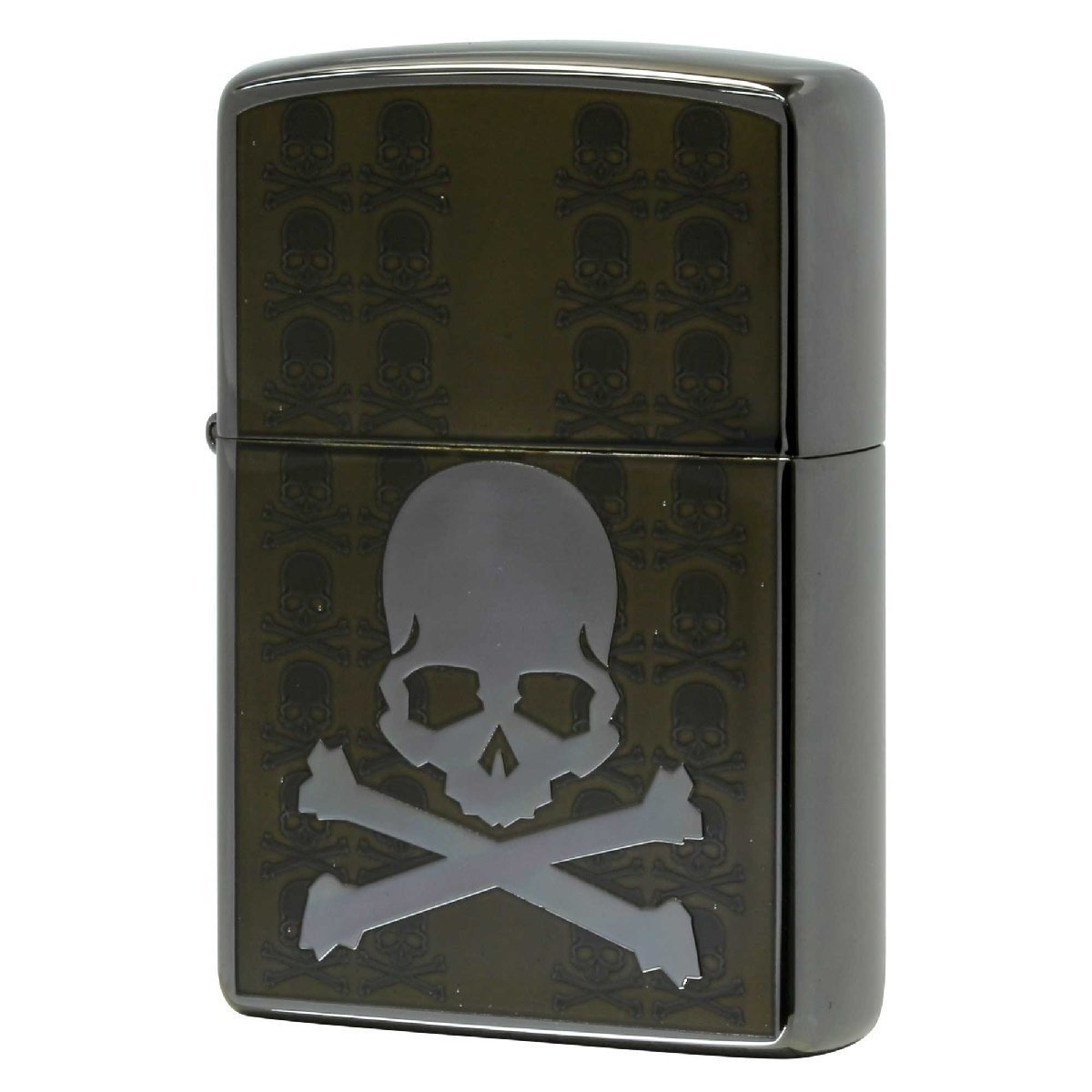 Out Of Print/Vintage Zippo Used 2006 Manufactured Sukll Skull Black N ...