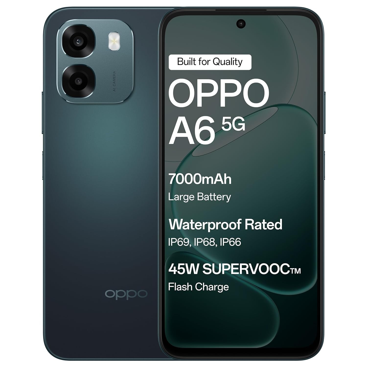 Oppo A6 5G (Sapphire Blue, 6GB RAM,128GB Storage Indian Global Version
