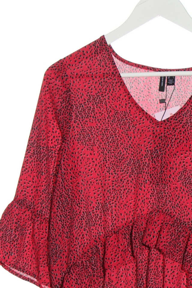 VERO MODA Vestido babydoll Mujeres Vestido Talla EU 36 rojo-negro look casual - Imagen 3 de 4