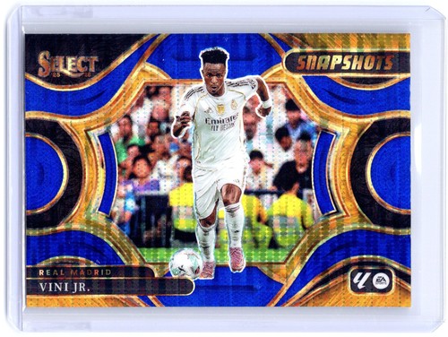 2025-26 Panini Select La Liga #24 Vini Jr. Snapshots Blue Pulsar