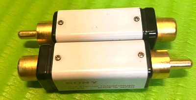 SONY HA-T10 Mini Step Up Transformer MC Cartridge RCA Pair Tested