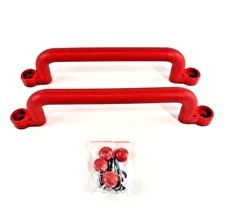 (10) NEW PAIRs SWING SET STUFF PLAYGROUND 13" HANDLES RED w/HW Gym Fort
