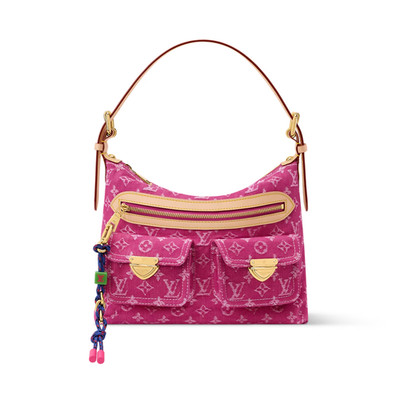 NEW Louis Vuitton Monogram Baggy Denim Hand Bag Pink M28266