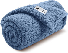 Premium Fleece Dog Puppy Blanket Soft Pet Sherpa Calming Cat Blankets Throw for