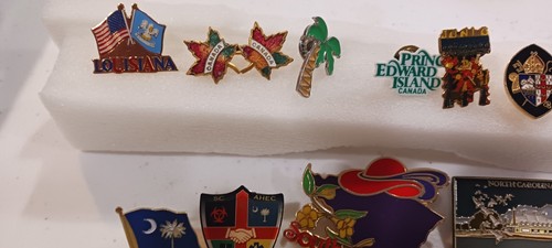 Lot of 21 Travel & Tourist Souviner Hat Pins, Lapel Pins - States & Cities🔥🔥🔥 - Picture 3 of 4