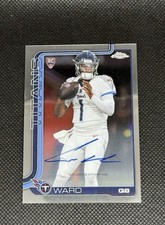 Cam Ward 2025 Topps Chrome Base On Card Auto ...