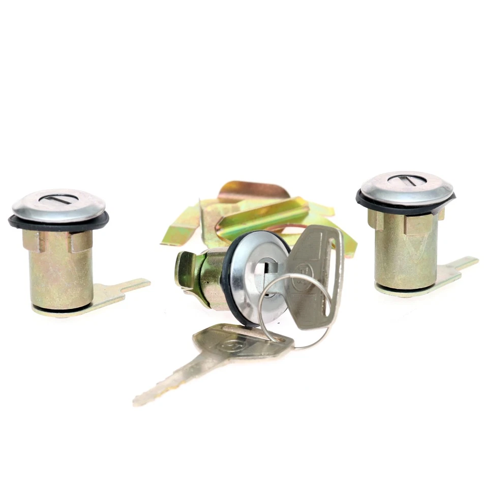 NUEVO JUEGO DE 3 CERRADURAS DE PUERTA TAPA DE COMBUSTIBLE GASOLINA PARA CAMIONETA DATSUN NISSAN 720 1980-1986 Foto 3 de 4