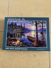 Jigsaw Puzzle 1000 Teile Sunset by the lake