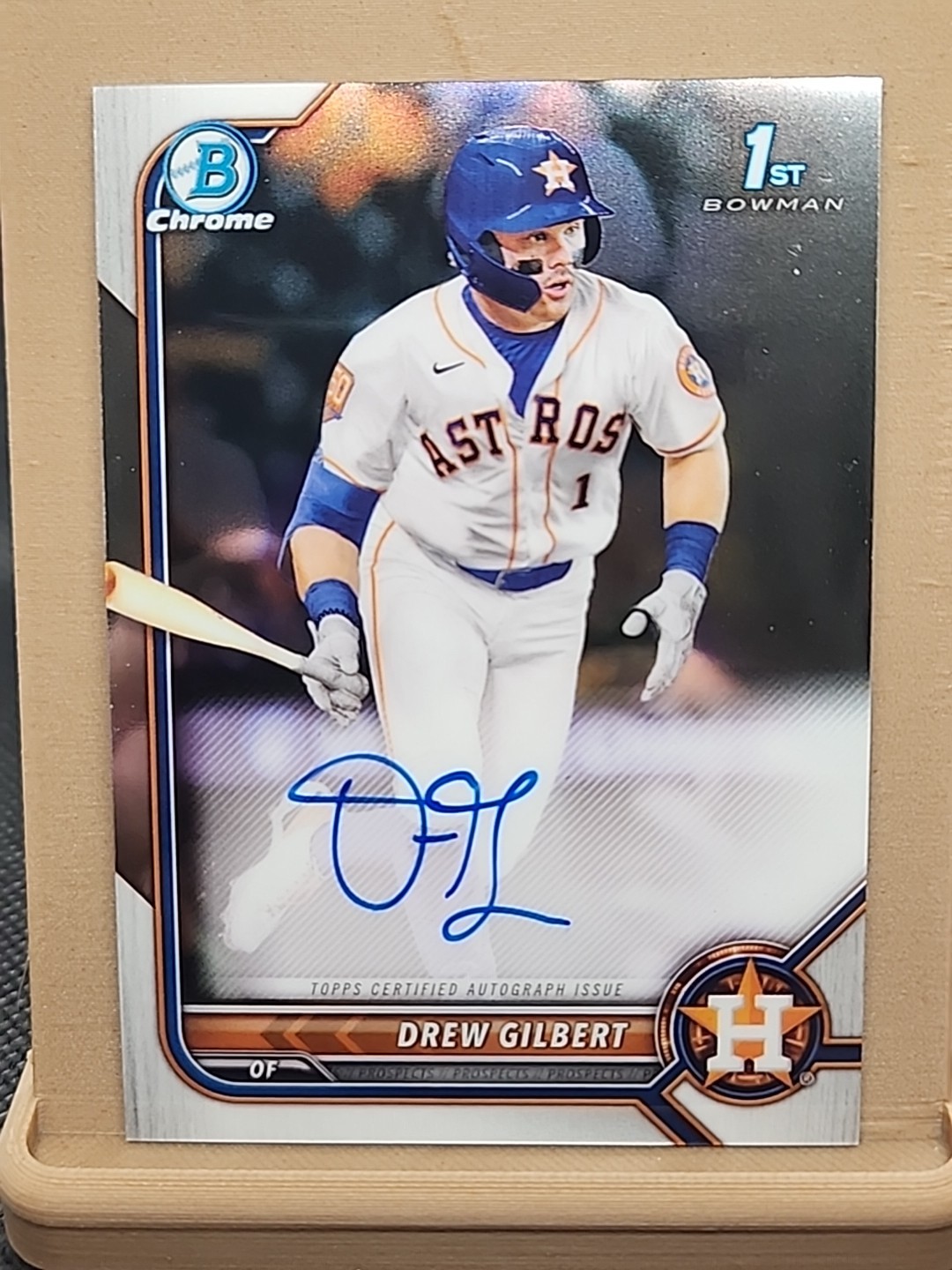 2022 Bowman Draft - Chrome Draft Pick Autographs Drew Gilbert #CDA-DG (AU, RC)