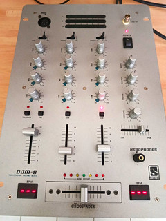 Jaytec DJM 8 DJ Mixer 3 Kanal Rack Analog Crossfader BPM Talkover Silber