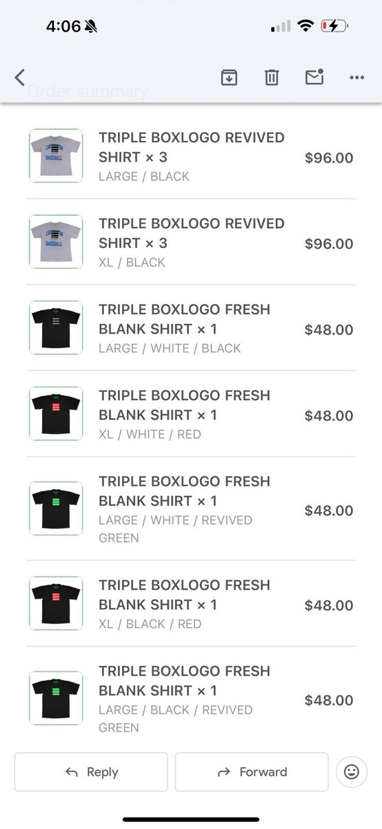 Size L - Supreme AssPizza Triple Box Logo Tee Black Revived
