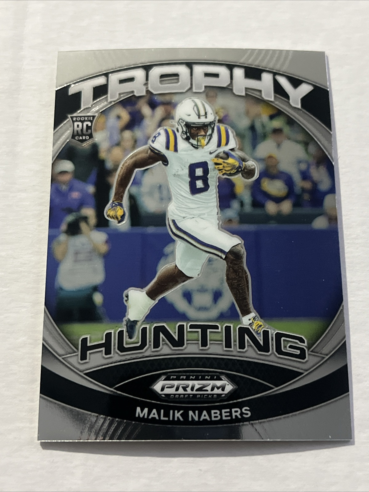 2024 Panini Prizm Draft Picks Malik Nabers Trophy Hunting Rookie LSU Giants