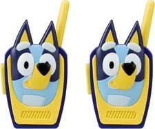 ekids Bluey Toy Walkie Talkies for Kids, Static Free Extended Range Indoor and O