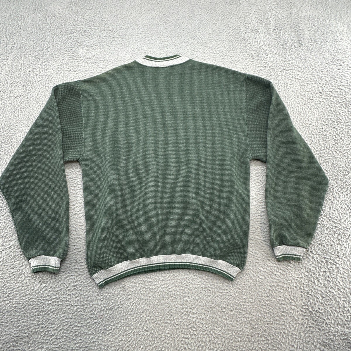 Vintage Jerzees Super Sweats Sweatshirt Med Green/Gray Crewneck