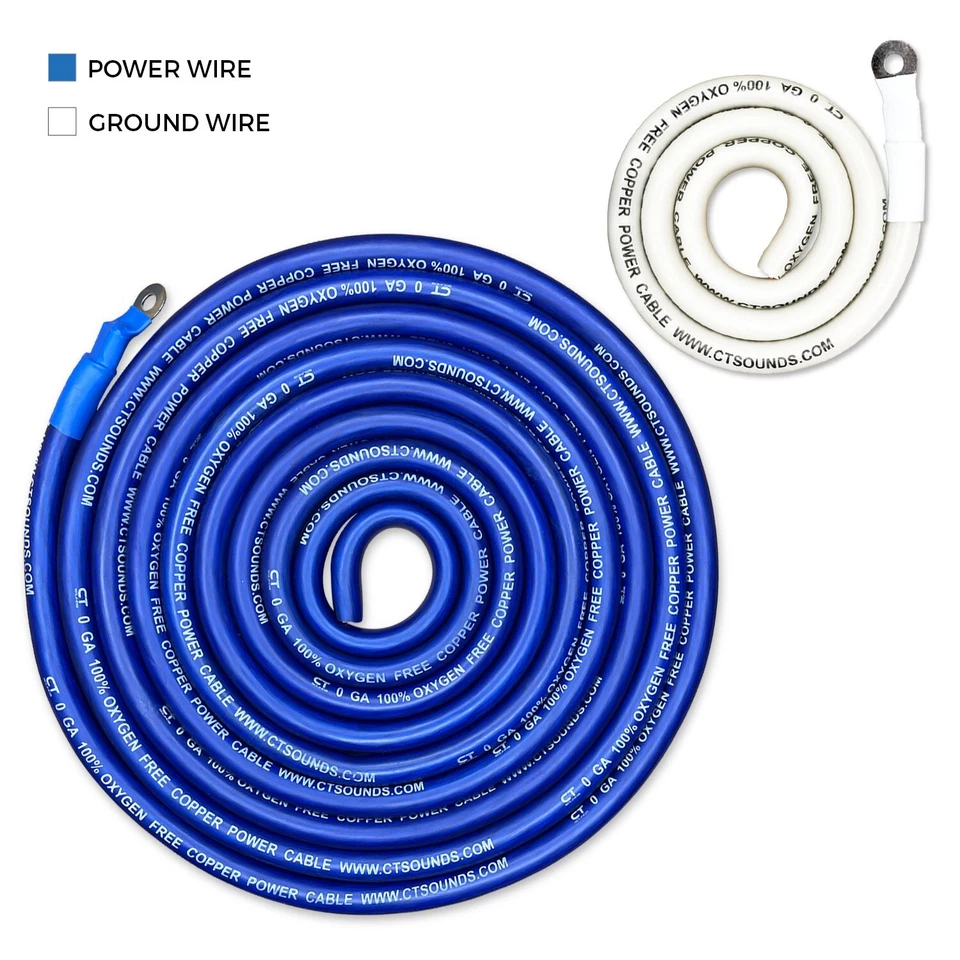 CT Sounds 1/0 Gauge 3500 Watt OFC Amp Wiring Kit (AMPKIT-0GA-ELITE) - Image 2 of 4