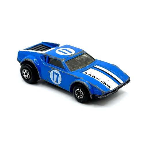 1975 Matchbox Superfast Blue No 8 De Tomaso Pantera Lesney Hong Kong Vintage Car