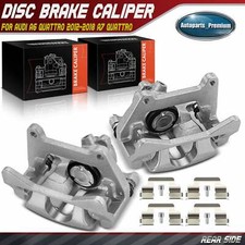 2x Rear Left Right Brake Caliper With Bracket For Audi A7 Quattro 12-18 A6 Q5