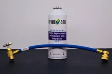 134 Replacement Refrigerant w/ Stop Leak 1 cans, Charging Hose