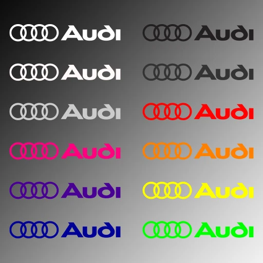 4x Rings Door Handle Decal Sticker for Audi A4 S4 A3 S3 Q5 Q3 RS Foto 2 de 3